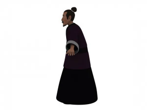 Cartoon old man 3D Model