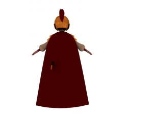 Cartoon female general 3D Model