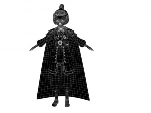 Cartoon female general 3D Модель