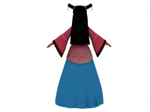 Cartoon woman 3D Model