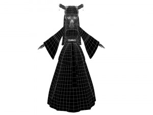 Cartoon woman 3D Model