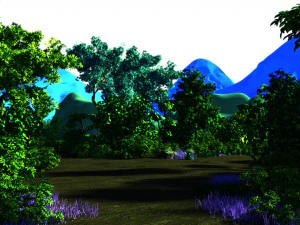 Cartoon woods 3D Model