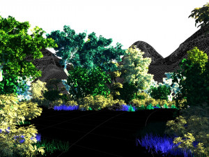 Cartoon woods Modelo 3D