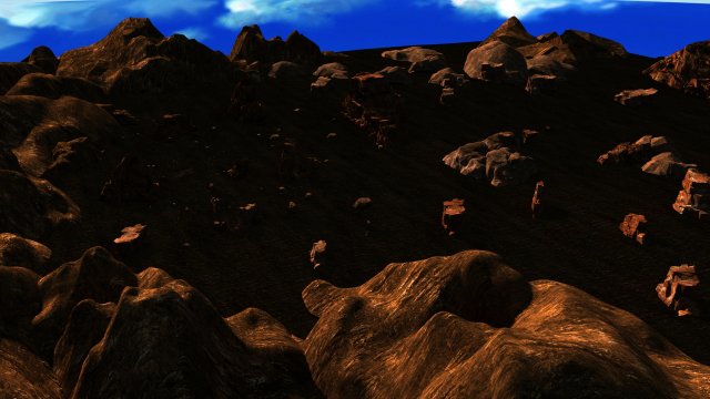 Cartoon desert Modelo 3D .c4d .max .obj .3ds .fbx .stl .blend 