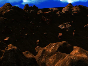 Cartoon desert 3D Model