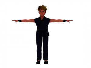 만화 남자 3D 모델