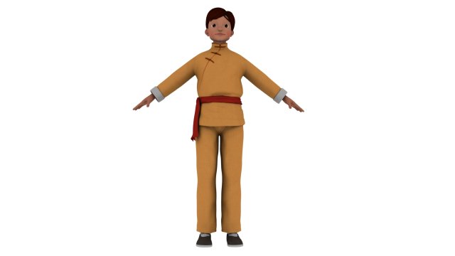 Cartoon man 3D Model .c4d .max .obj .3ds .fbx .stl .blend 