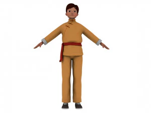 만화 남자 3D 모델