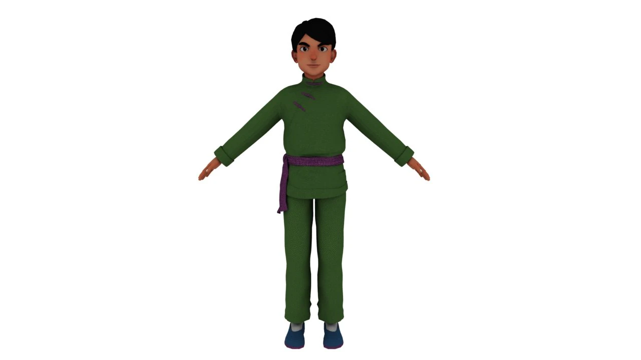 Cartoon man 3D Model .c4d .max .obj .3ds .fbx .stl .blend