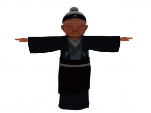 Cartoon old woman Modelo 3D