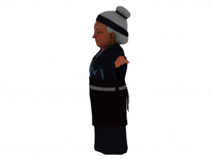 Cartoon old woman Modelo 3D