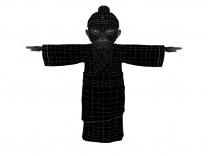Cartoon old woman Modelo 3D