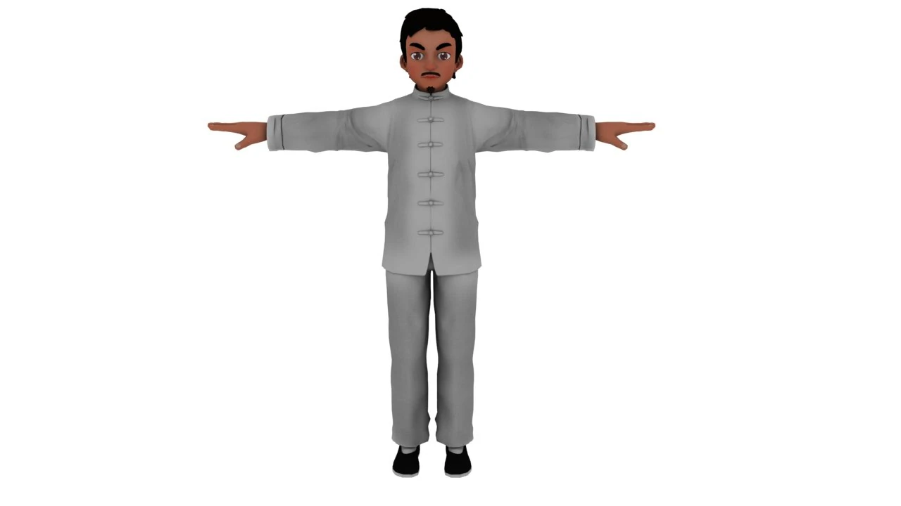 Cartoon man 3D Model .c4d .max .obj .3ds .fbx .stl .blend 