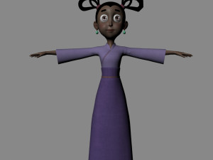Cartoon girl Modelo 3D