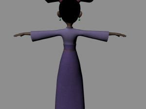 Cartoon girl Modelo 3D