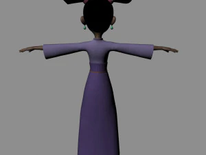 Cartoon girl 3D Model