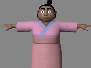 Cartoon women Modelo 3D