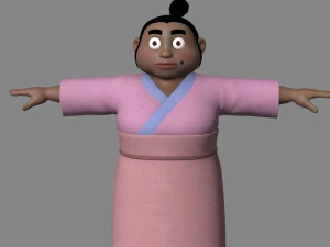 Cartoon women 3D Model