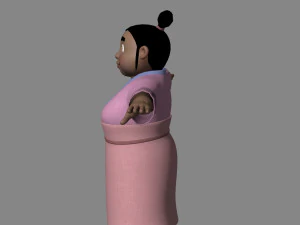 Cartoon women 3D Model