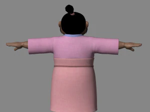Cartoon women 3D Model