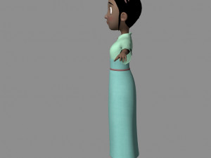 Cartoon girl Modelo 3D