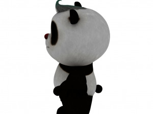 Cartoon panda Modelo 3D