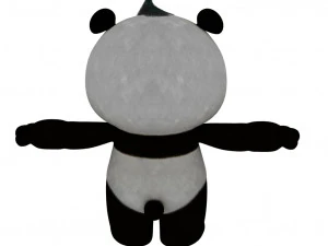 Cartoon panda 3D Model