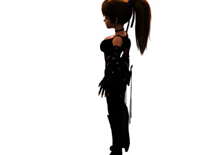 Cartoon girl Modelo 3D
