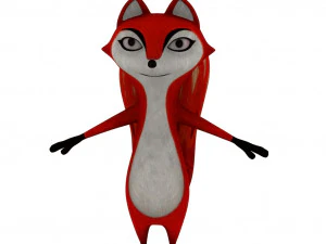 Volpe dei cartoni animati Modello 3D