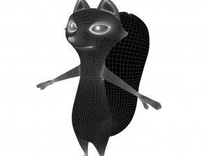 Cartoon fox 3D Model