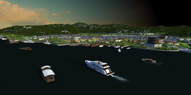 Ancient town Modelo 3D .c4d .max .obj .3ds .fbx .stl .blend 