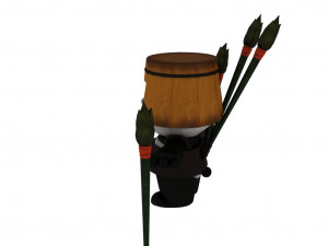 Cartoon panda Modello 3D