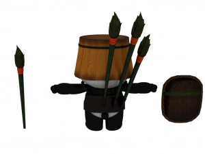 Cartoon panda 3D Model