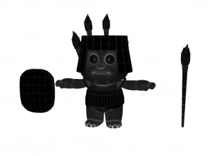 Cartoon panda 3D Model