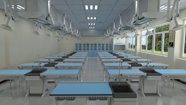 Laboratory 3D Модель .c4d .max .obj .3ds .fbx .stl .blend