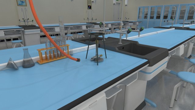 Laboratory 3D Model .c4d .max .obj .3ds .fbx .stl .blend 