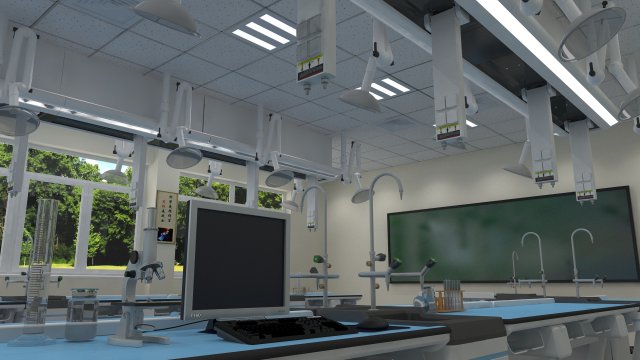 Laboratory Model 3D .c4d .max .obj .3ds .fbx .stl .blend 