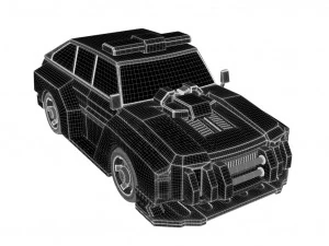 Deformed chariot 3D Model