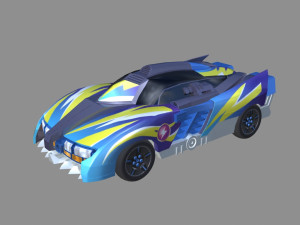 Deformed chariot 3D Model