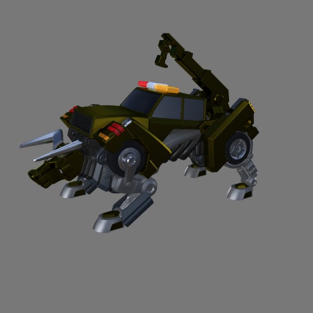 Deformed chariot 3D Model .c4d .max .obj .3ds .fbx .stl .blend 