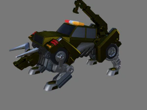 Deformed chariot 3D Model