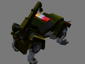 Deformed chariot 3D Model