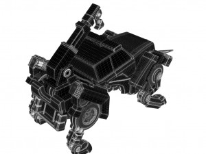 Deformed chariot 3D Model
