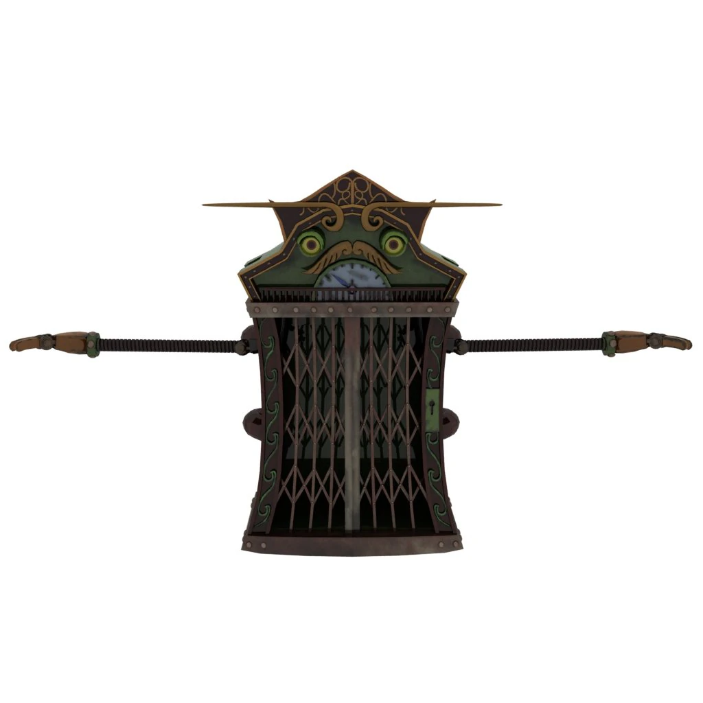 Mechanical door 3D Model .c4d .max .obj .3ds .fbx .stl .blend 