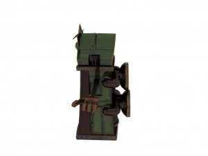 Mechanical door 3D 模型