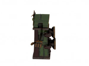 Mechanical door 3D Model