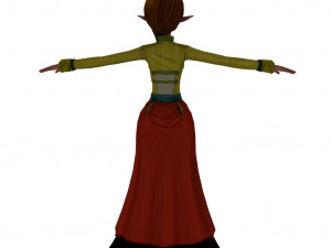 Cartoon girl Modèle 3D