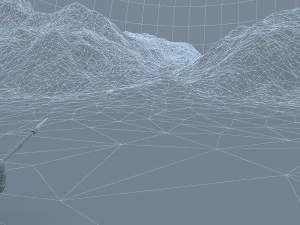 Primitive man hunting 3D Model