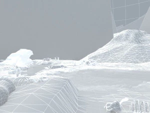 Primitive man hunting 3D Model