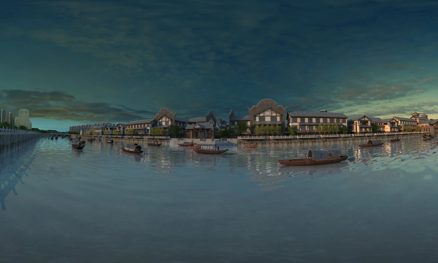Ancient town 3D Model .c4d .max .obj .3ds .fbx .stl .blend 